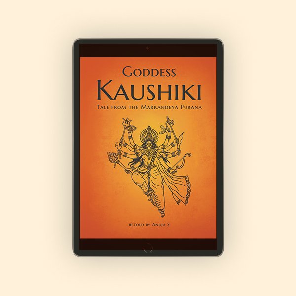 Goddess Kaushiki Hindu mythology ebook cover – Anujas